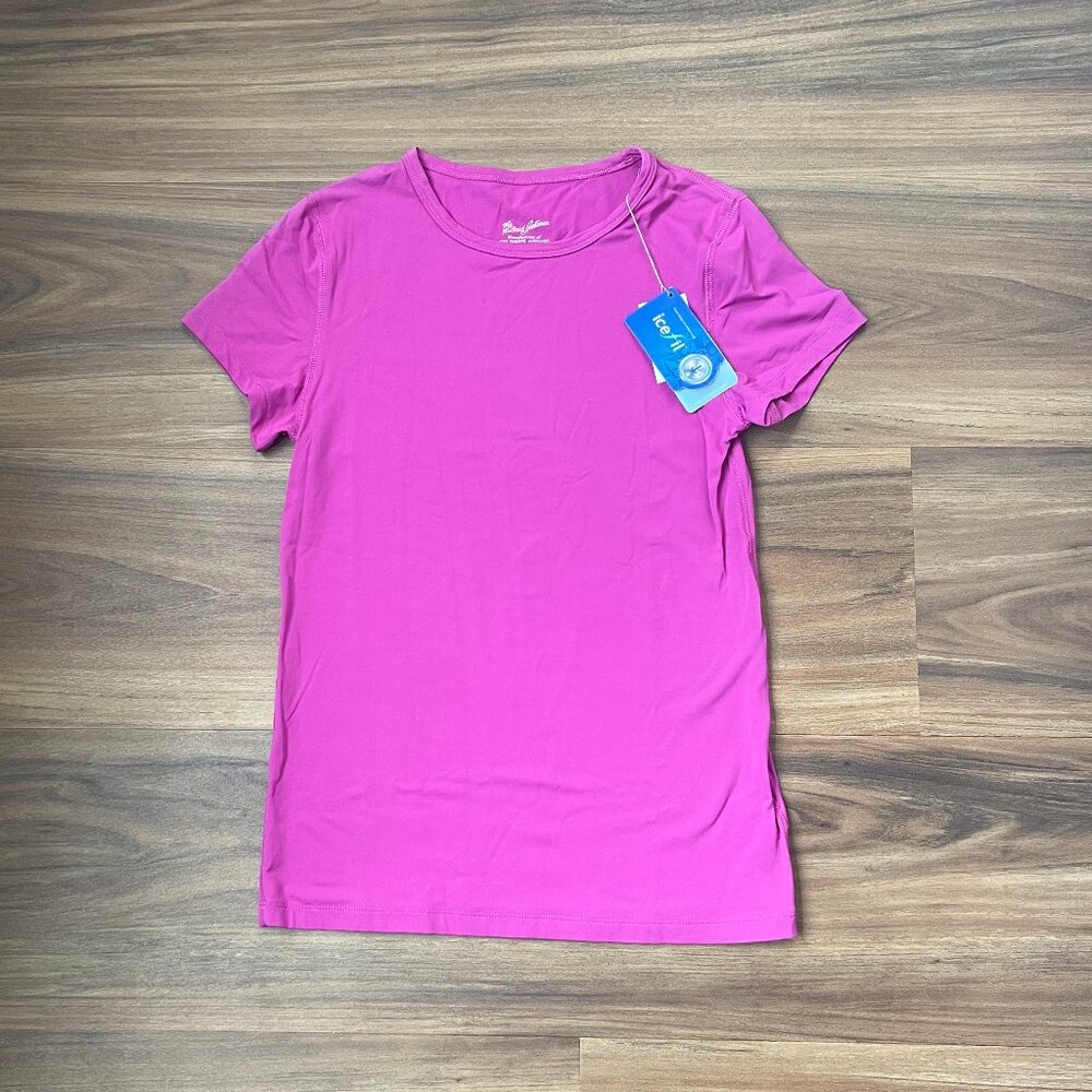 Tailored Sportsman Icefil Short Sleeve Riding Shirt - "Wicked" Maroon - Small